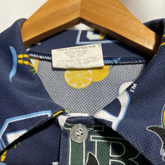 Match-Up MLB Tampa Bay Devil Rays '20th Anniversary' Button Down Shirt; … - Picture 7 of 7